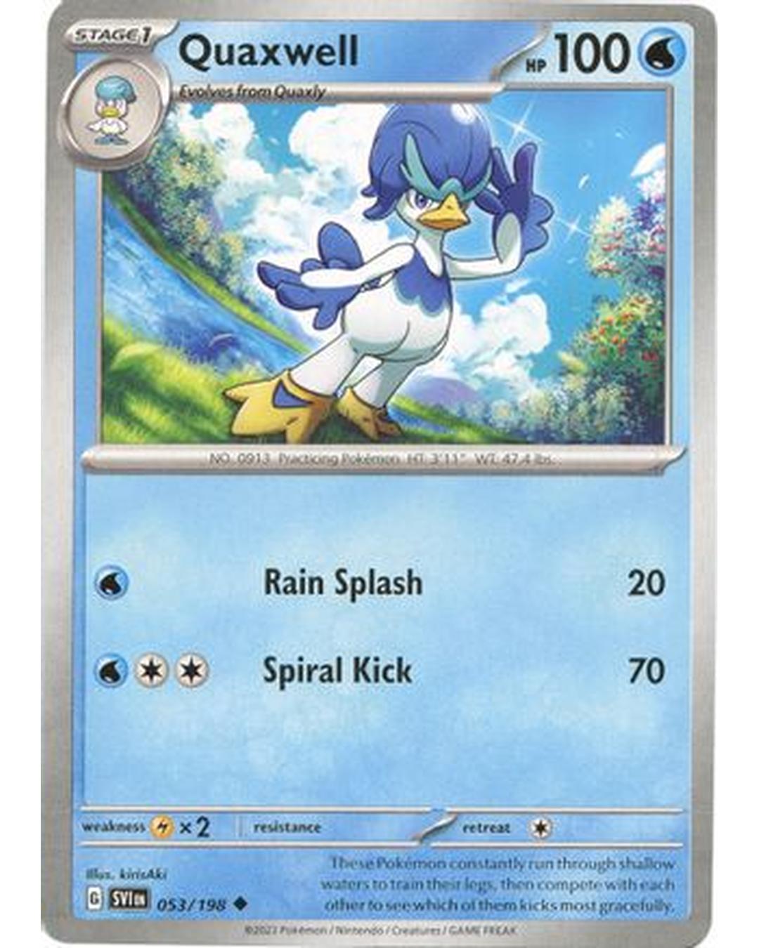 Quaxwell 053/198  - Reverse Holofoil SV01 Scarlet & Violet Base Set - Uncommon