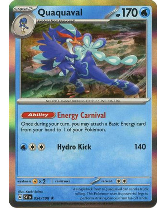Quaquaval 054/198  - Holofoil SV01 Scarlet & Violet Base Set - Rare