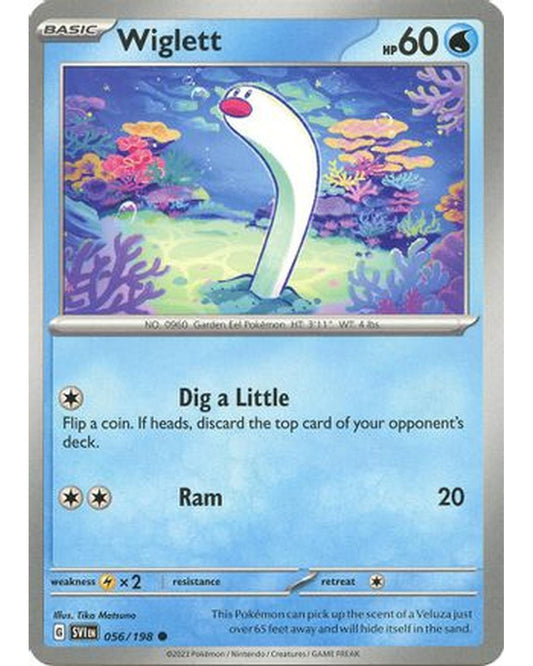 Wiglett 056/198  - Reverse Holofoil SV01 Scarlet & Violet Base Set - Common