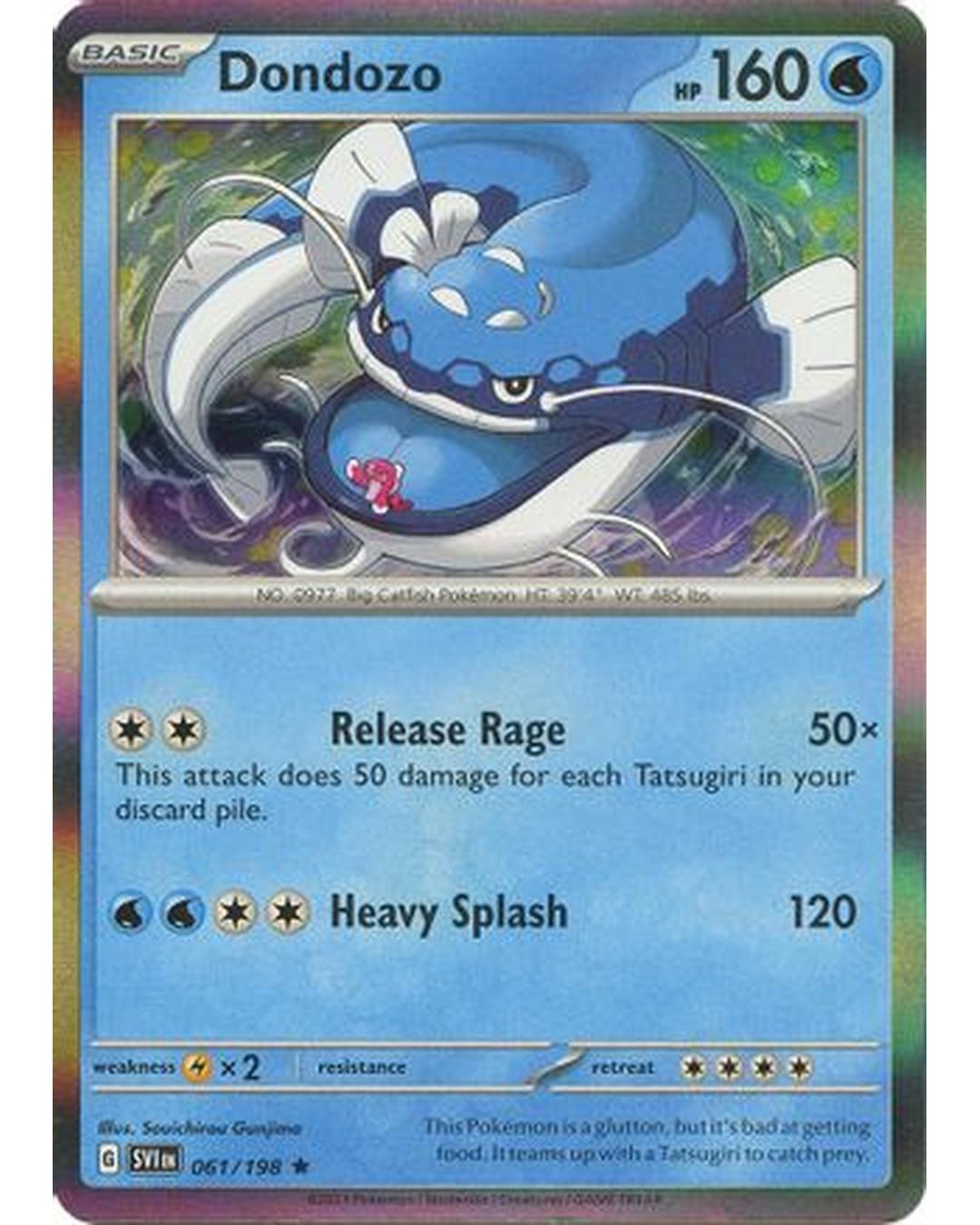 Dondozo 061/198  - Reverse Holofoil SV01 Scarlet & Violet Base Set - Rare