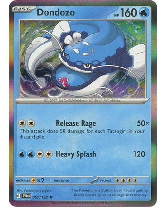Dondozo 061/198  - Reverse Holofoil SV01 Scarlet & Violet Base Set - Rare