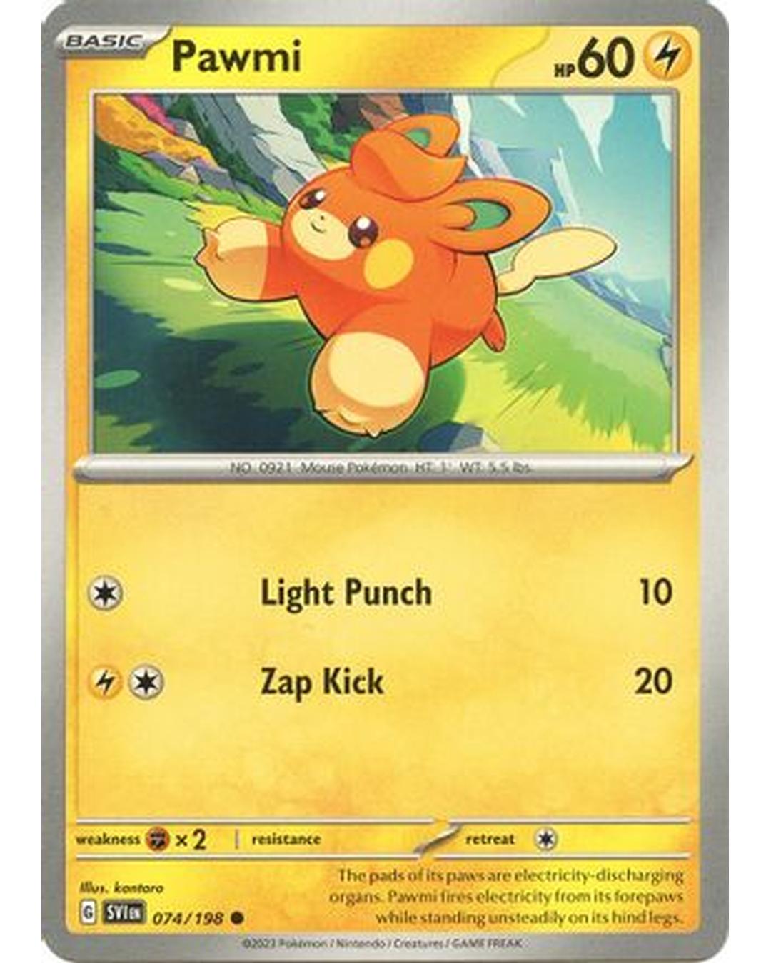 Pawmi 074/198  SV01 Scarlet & Violet Base Set - Common