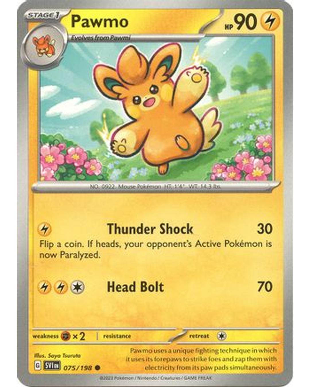 Pawmo 075/198  SV01 Scarlet & Violet Base Set - Common