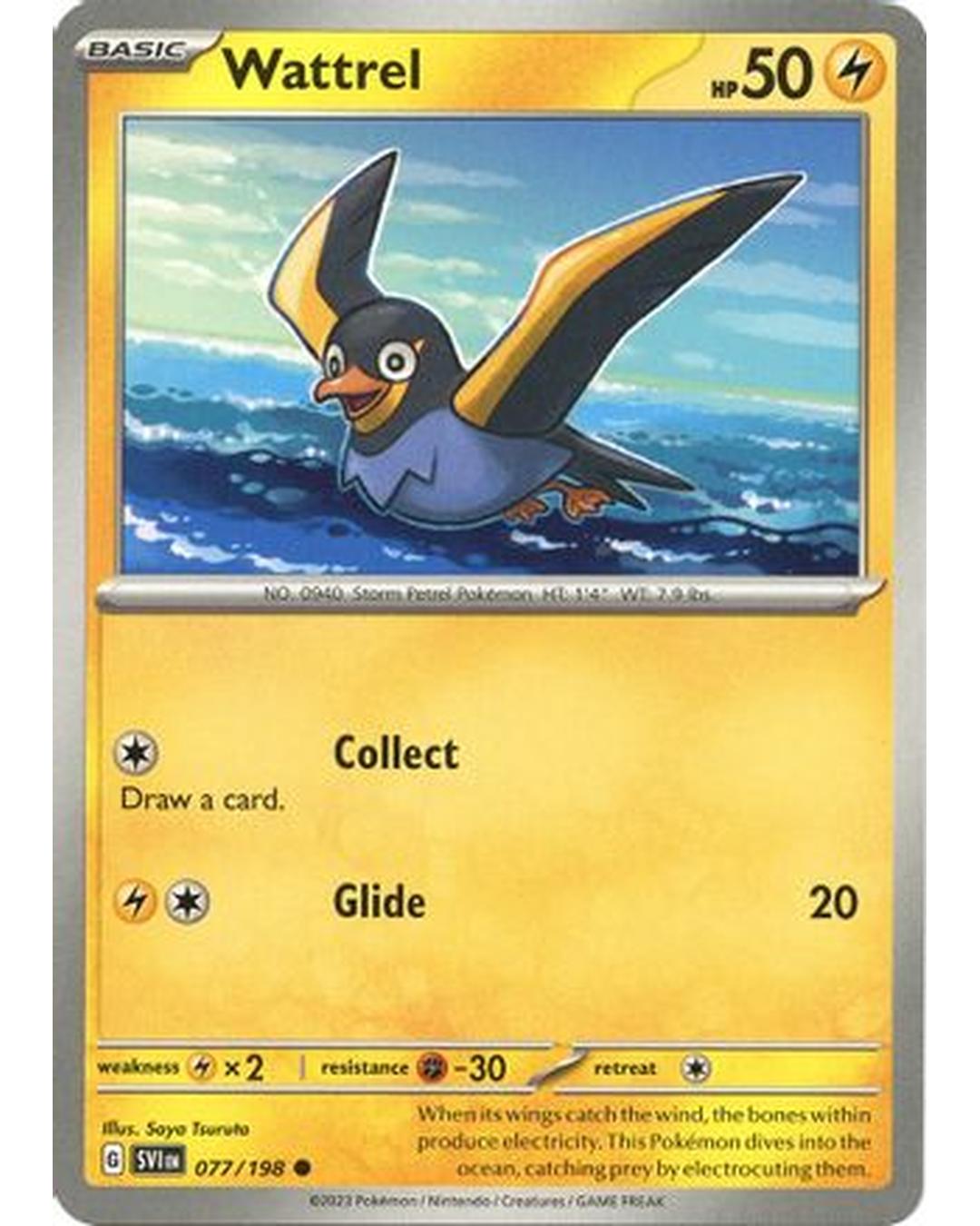 Wattrel 077/198  SV01 Scarlet & Violet Base Set - Common