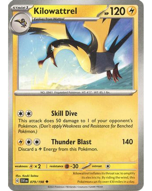 Kilowattrel 079/198  SV01 Scarlet & Violet Base Set - Uncommon