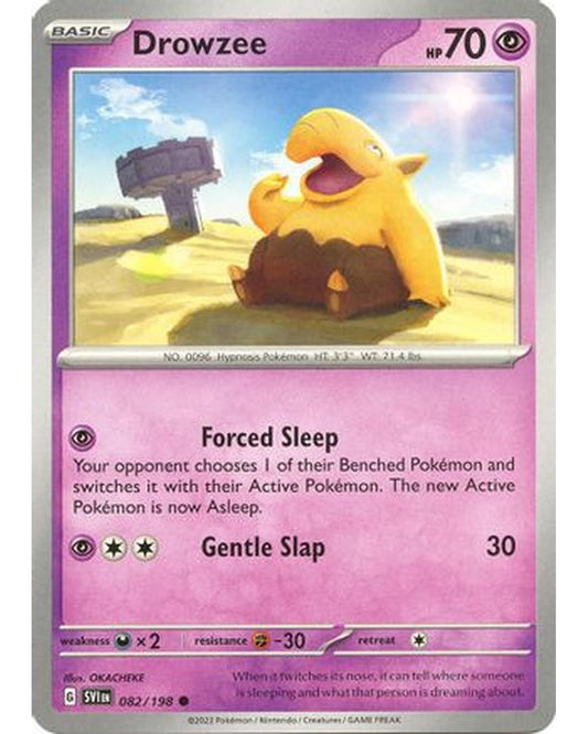 Drowzee 082/198  - Reverse Holofoil SV01 Scarlet & Violet Base Set - Common
