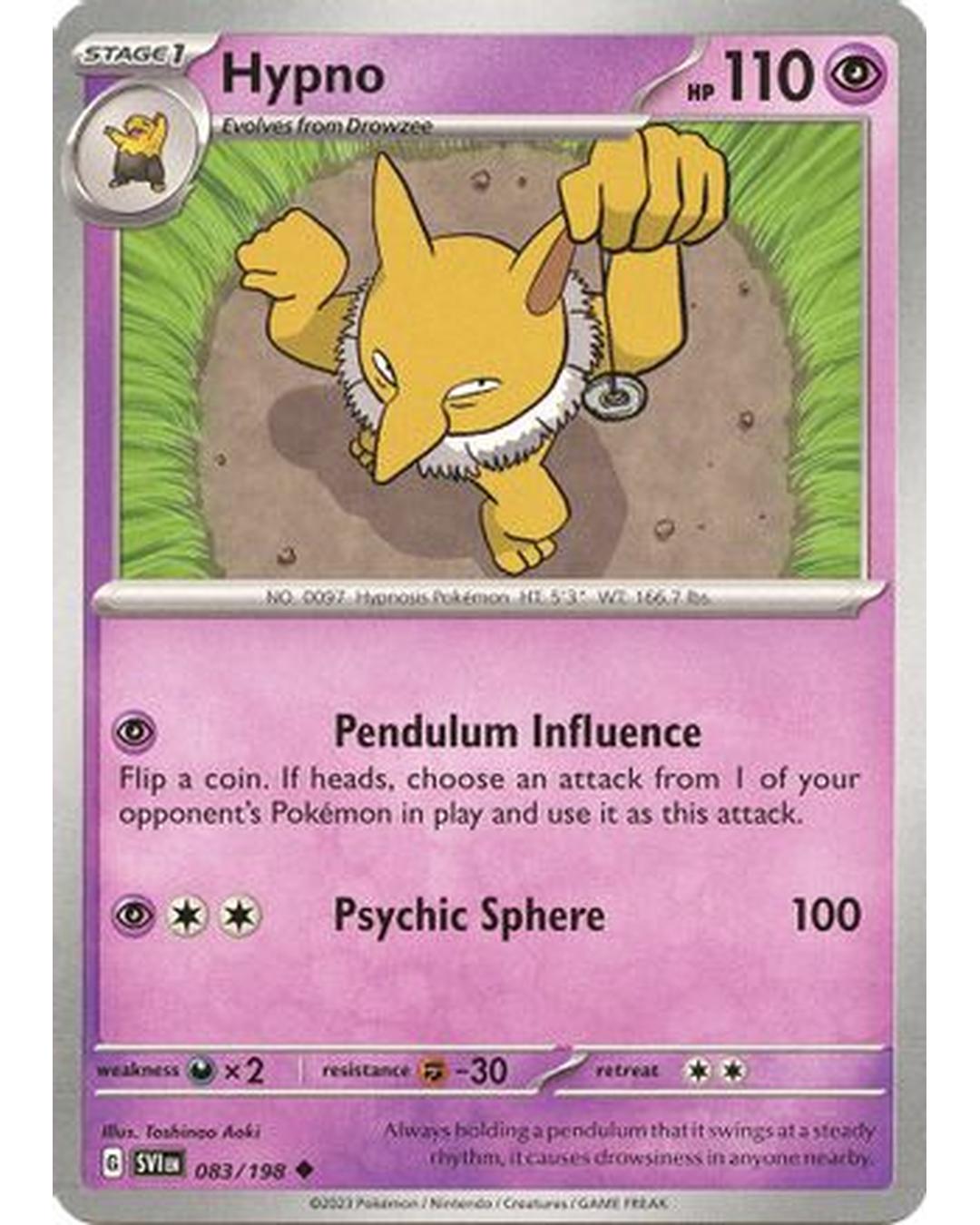 Hypno 083/198  SV01 Scarlet & Violet Base Set - Uncommon