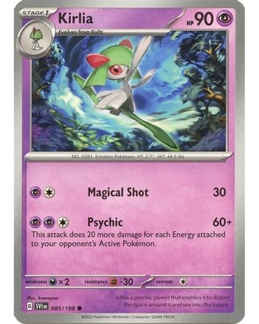 Kirlia 085/198  - Reverse Holofoil SV01 Scarlet & Violet Base Set - Common