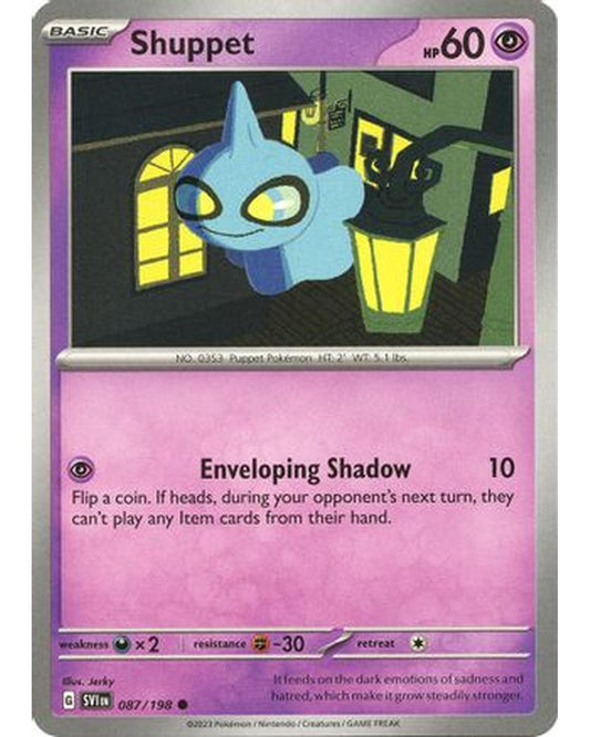Shuppet 087/198  - Reverse Holofoil SV01 Scarlet & Violet Base Set - Common