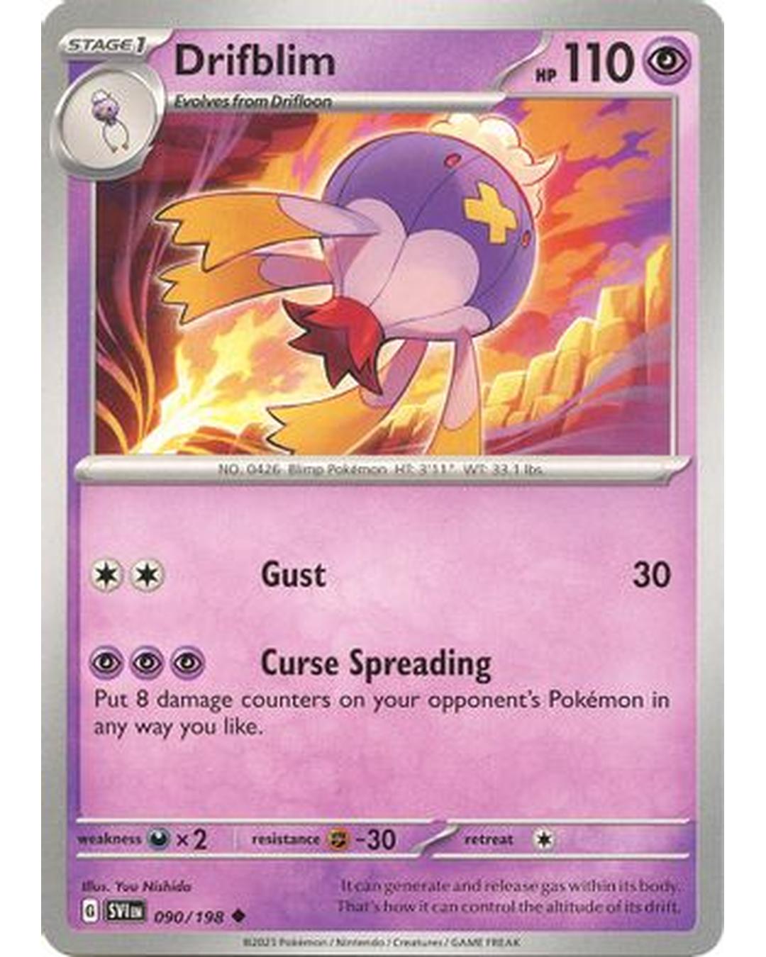 Drifblim 090/198  SV01 Scarlet & Violet Base Set - Uncommon
