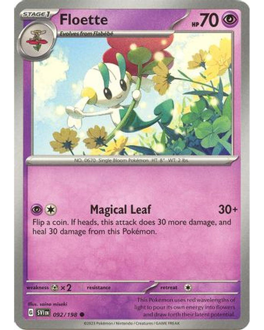 Floette 092/198  - Reverse Holofoil SV01 Scarlet & Violet Base Set - Common