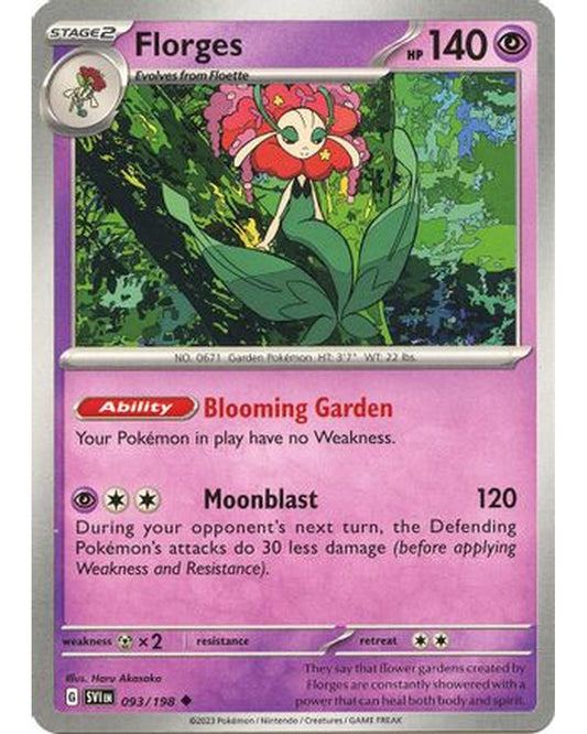 Florges 093/198  SV01 Scarlet & Violet Base Set - Uncommon