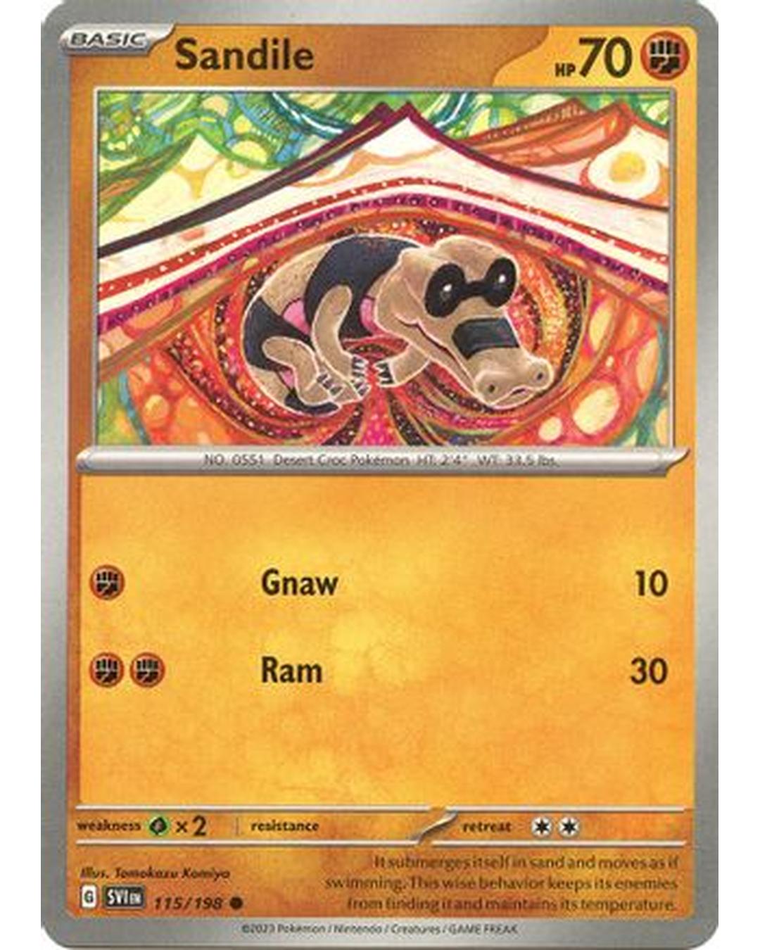 Sandile 115/198  SV01 Scarlet & Violet Base Set - Common