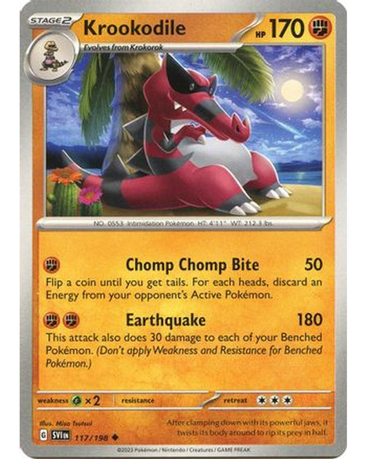 Krookodile 117/198  SV01 Scarlet & Violet Base Set - Uncommon