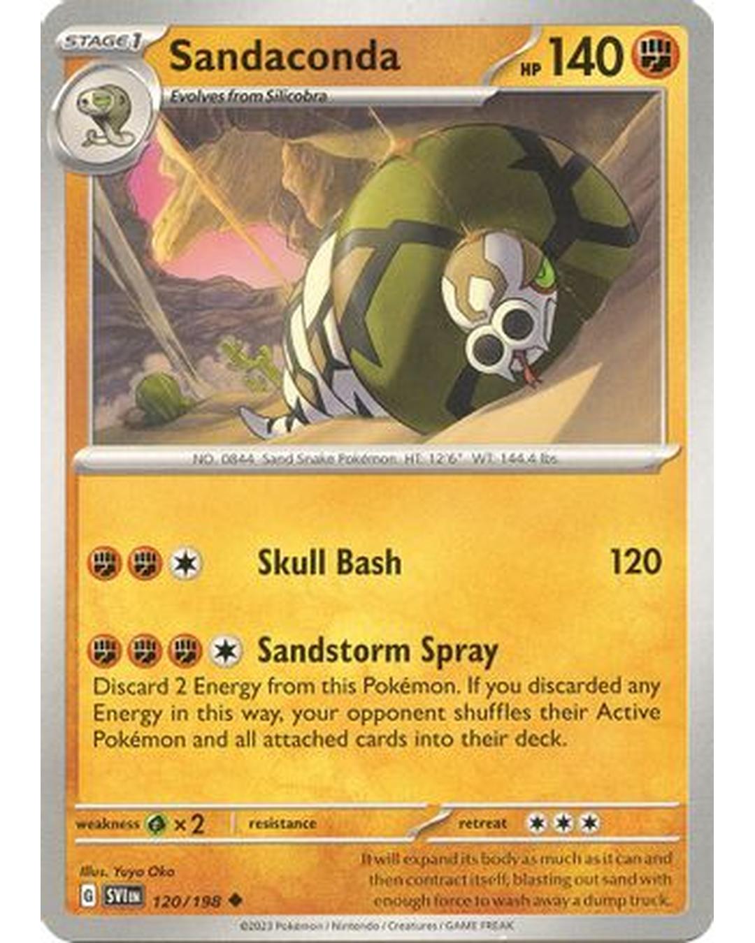 Sandaconda 120/198  SV01 Scarlet & Violet Base Set - Uncommon