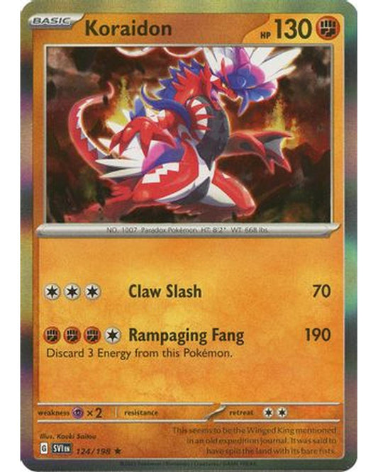 Koraidon 124/198  - Holofoil SV01 Scarlet & Violet Base Set - Rare