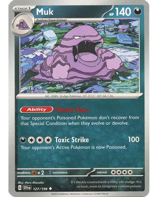 Muk 127/198  - Reverse Holofoil SV01 Scarlet & Violet Base Set - Uncommon