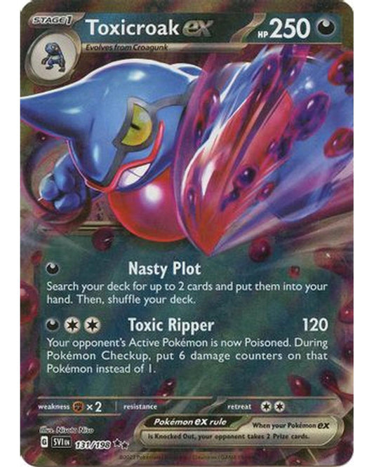 Toxicroak ex 131/198  - Holofoil SV01 Scarlet & Violet Base Set - Double Rare
