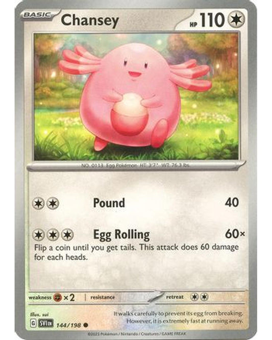 Chansey 144/198  SV01 Scarlet & Violet Base Set - Common
