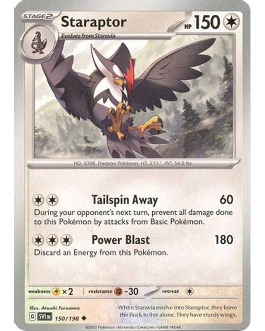 Staraptor 150/198  SV01 Scarlet & Violet Base Set - Uncommon