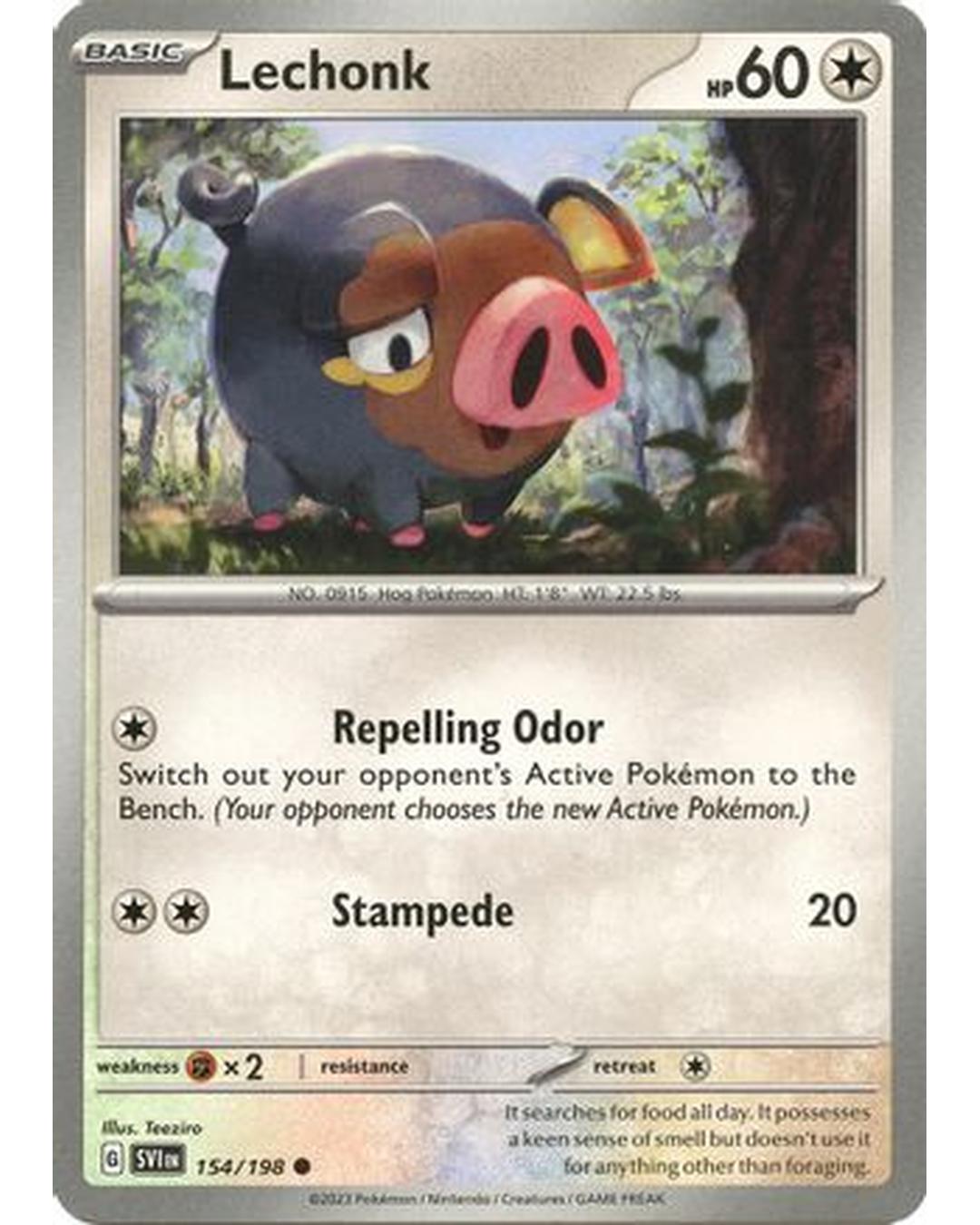 Lechonk 154/198  SV01 Scarlet & Violet Base Set - Common