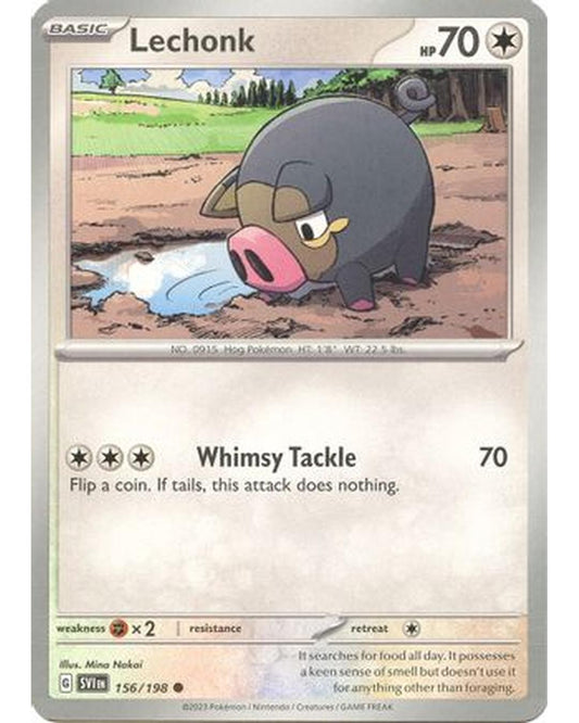 Lechonk 156/198  SV01 Scarlet & Violet Base Set - Common