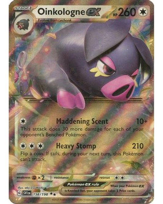 Oinkologne ex 158/198  - Holofoil SV01 Scarlet & Violet Base Set - Double Rare