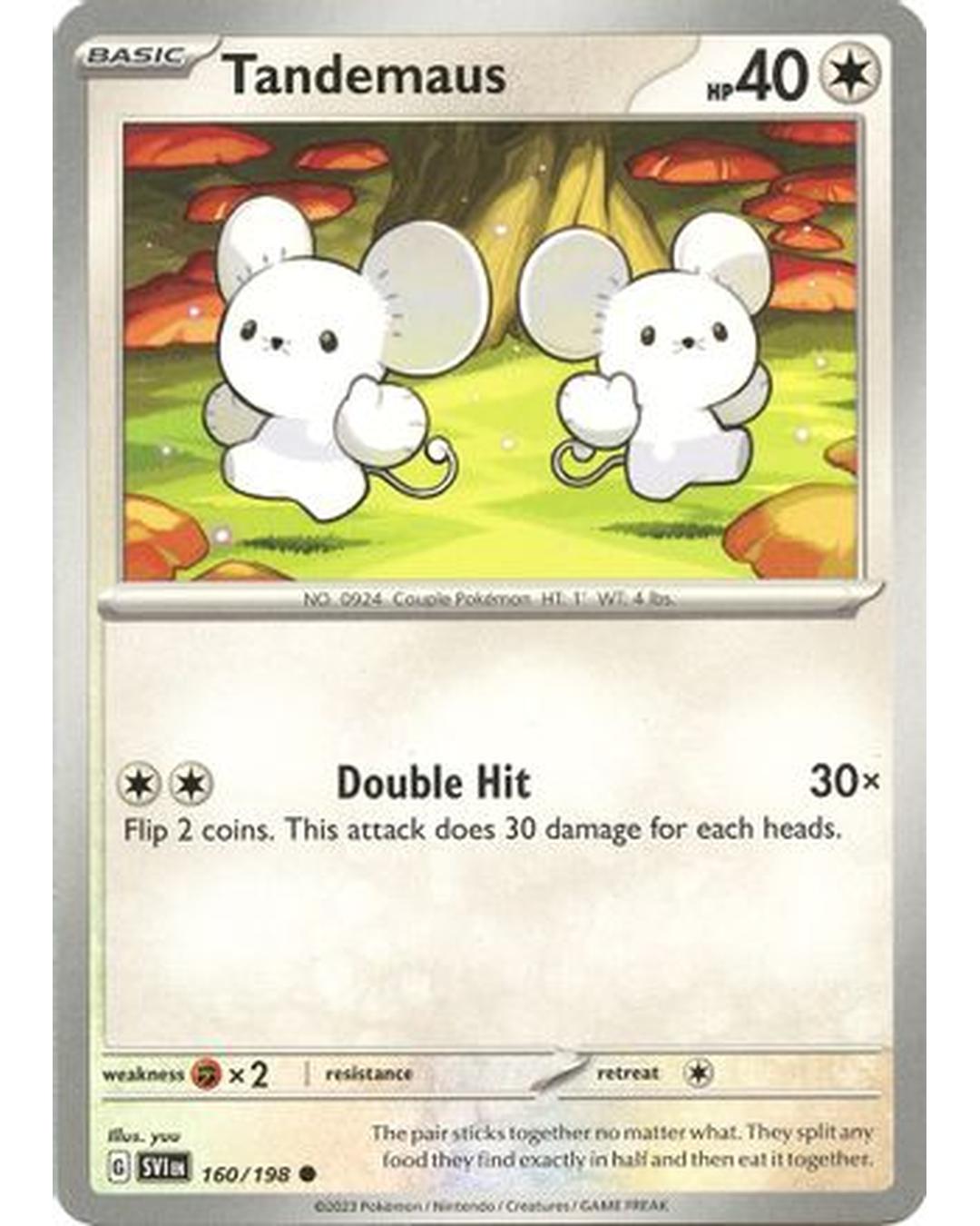 Tandemaus 160/198  - Reverse Holofoil SV01 Scarlet & Violet Base Set - Common