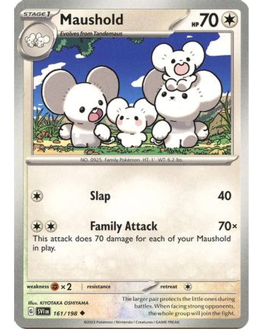 Maushold 161/198  - Reverse Holofoil SV01 Scarlet & Violet Base Set - Uncommon