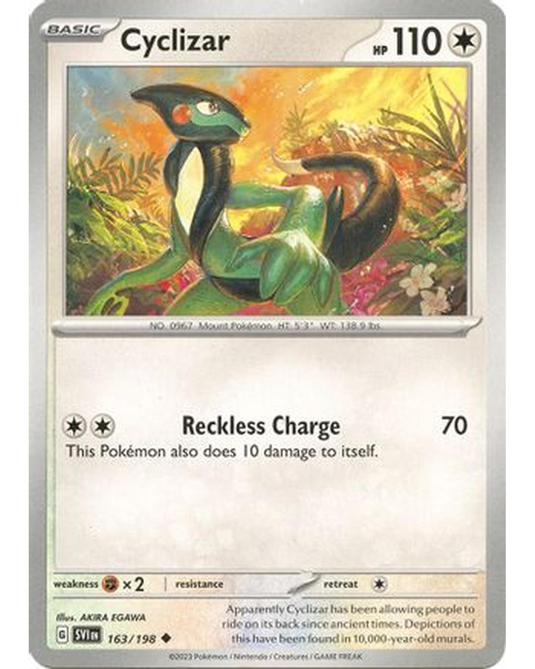 Cyclizar 163/198  - Reverse Holofoil SV01 Scarlet & Violet Base Set - Uncommon