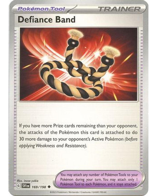 Defiance Band 169/198  - Reverse Holofoil SV01 Scarlet & Violet Base Set - Uncommon