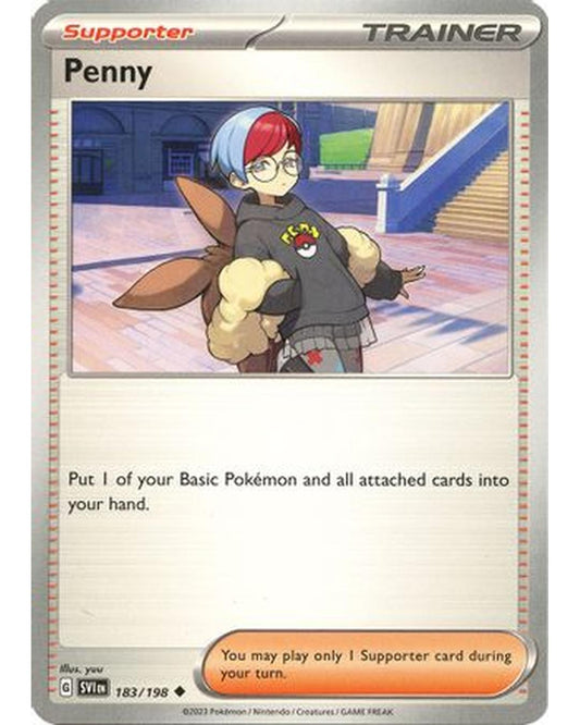 Penny 183/198  - Reverse Holofoil SV01 Scarlet & Violet Base Set - Uncommon