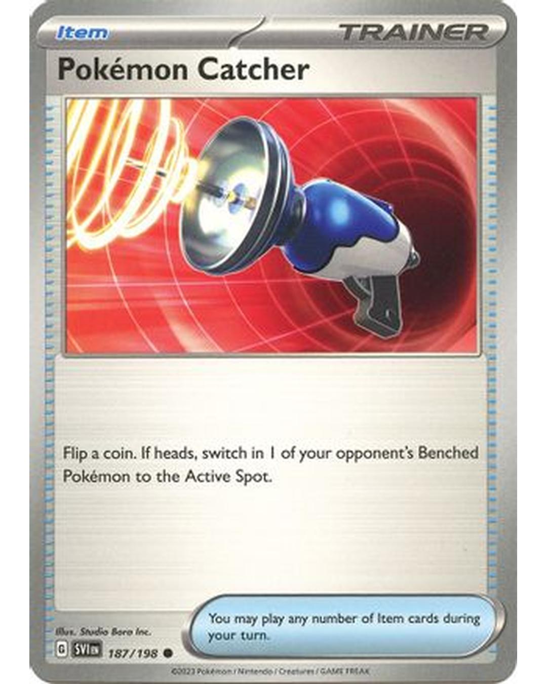 Pokemon Catcher 187/198  SV01 Scarlet & Violet Base Set - Common