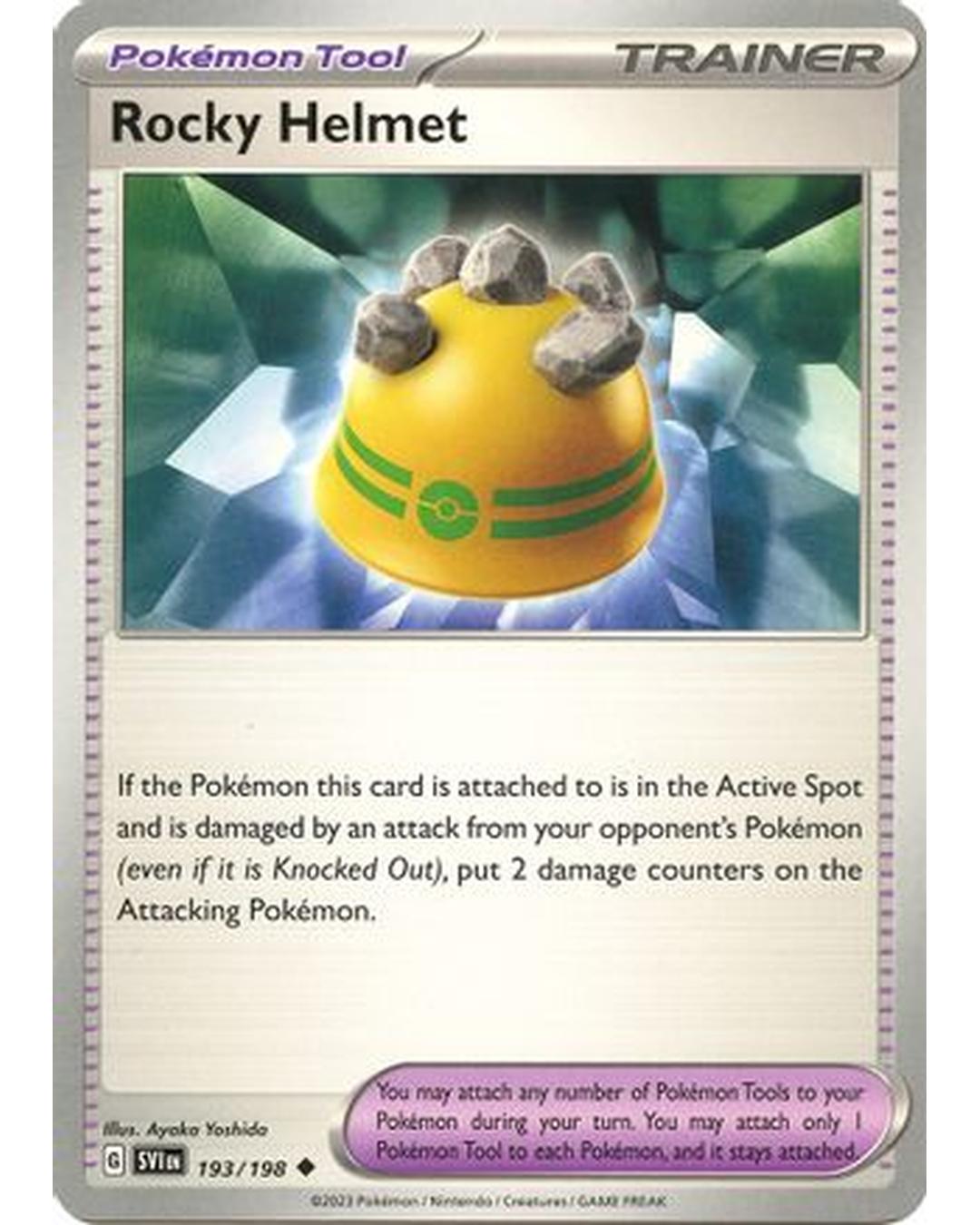 Rocky Helmet 193/198  - Reverse Holofoil SV01 Scarlet & Violet Base Set - Uncommon
