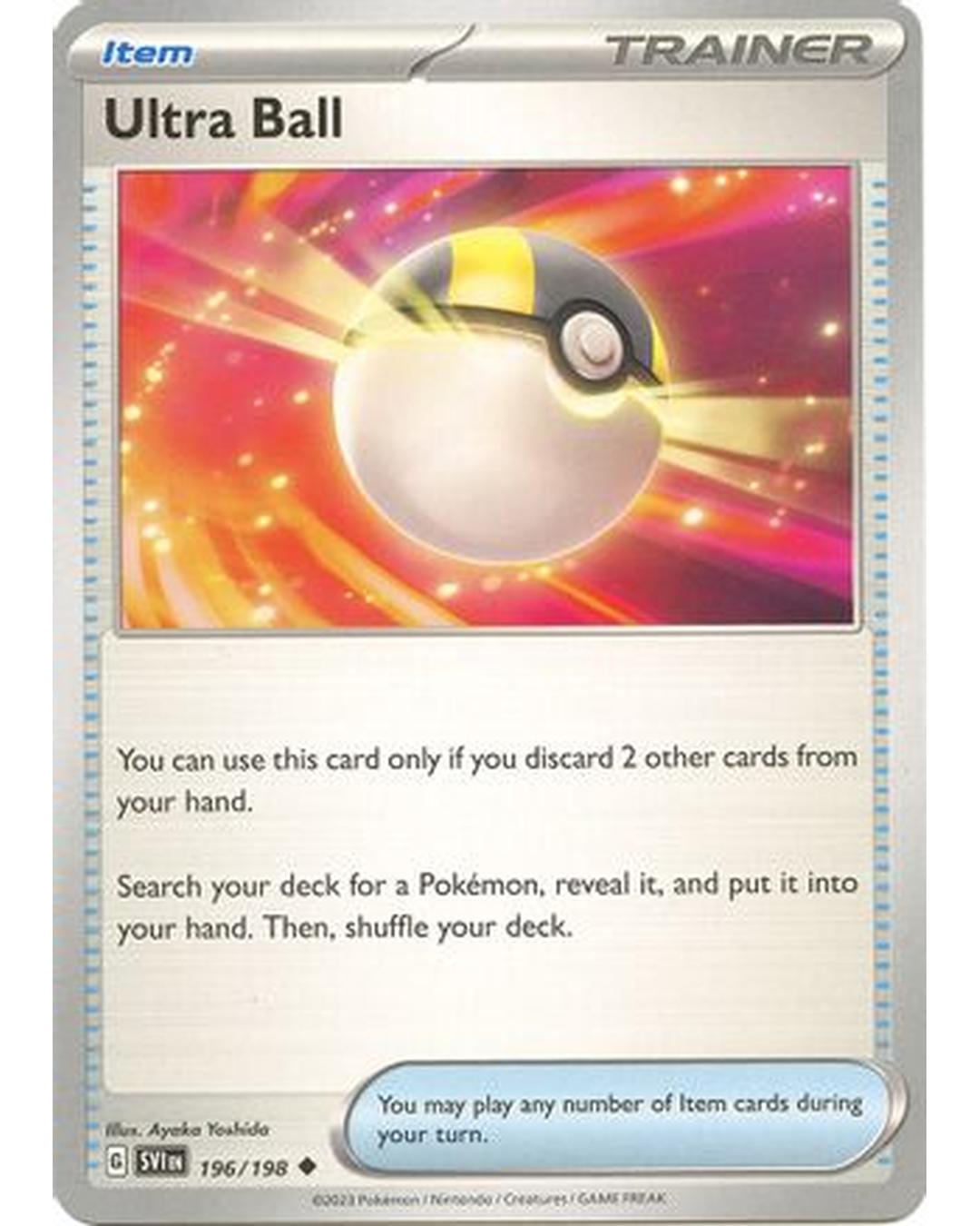 Ultra Ball 196/198  - Reverse Holofoil SV01 Scarlet & Violet Base Set - Uncommon