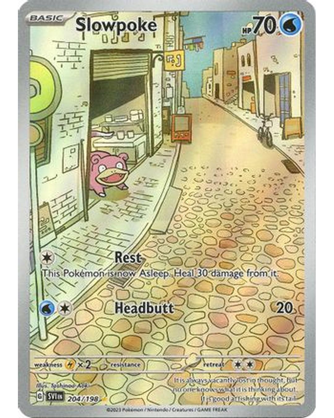 Slowpoke 204/198  - Holofoil SV01 Scarlet & Violet Base Set - Illustration Rare