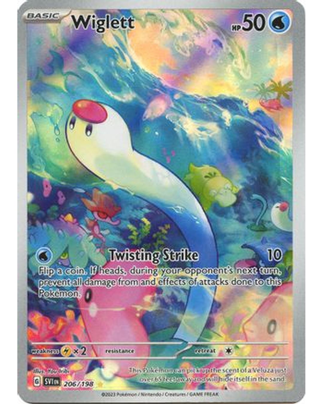Wiglett 206/198  - Holofoil SV01 Scarlet & Violet Base Set - Illustration Rare