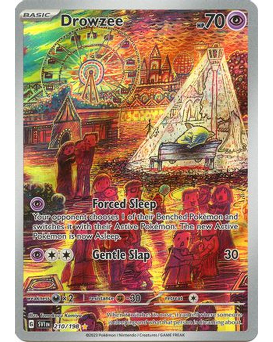 Drowzee 210/198  - Holofoil SV01 Scarlet & Violet Base Set - Illustration Rare