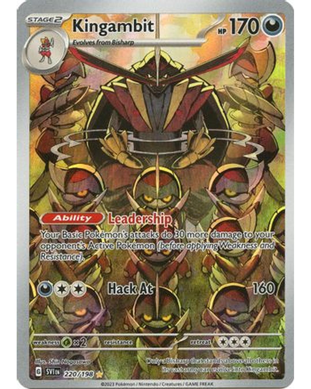 Kingambit 220/198  - Holofoil SV01 Scarlet & Violet Base Set - Illustration Rare