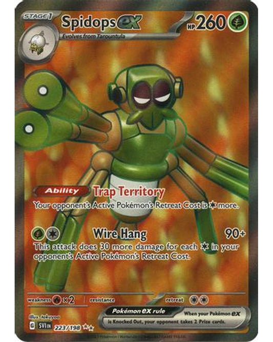 Spidops ex 223/198  - Holofoil SV01 Scarlet & Violet Base Set - Ultra Rare