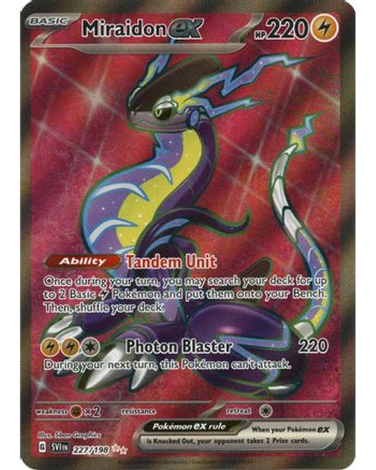 Miraidon ex 227/198  - Holofoil SV01 Scarlet & Violet Base Set - Ultra Rare