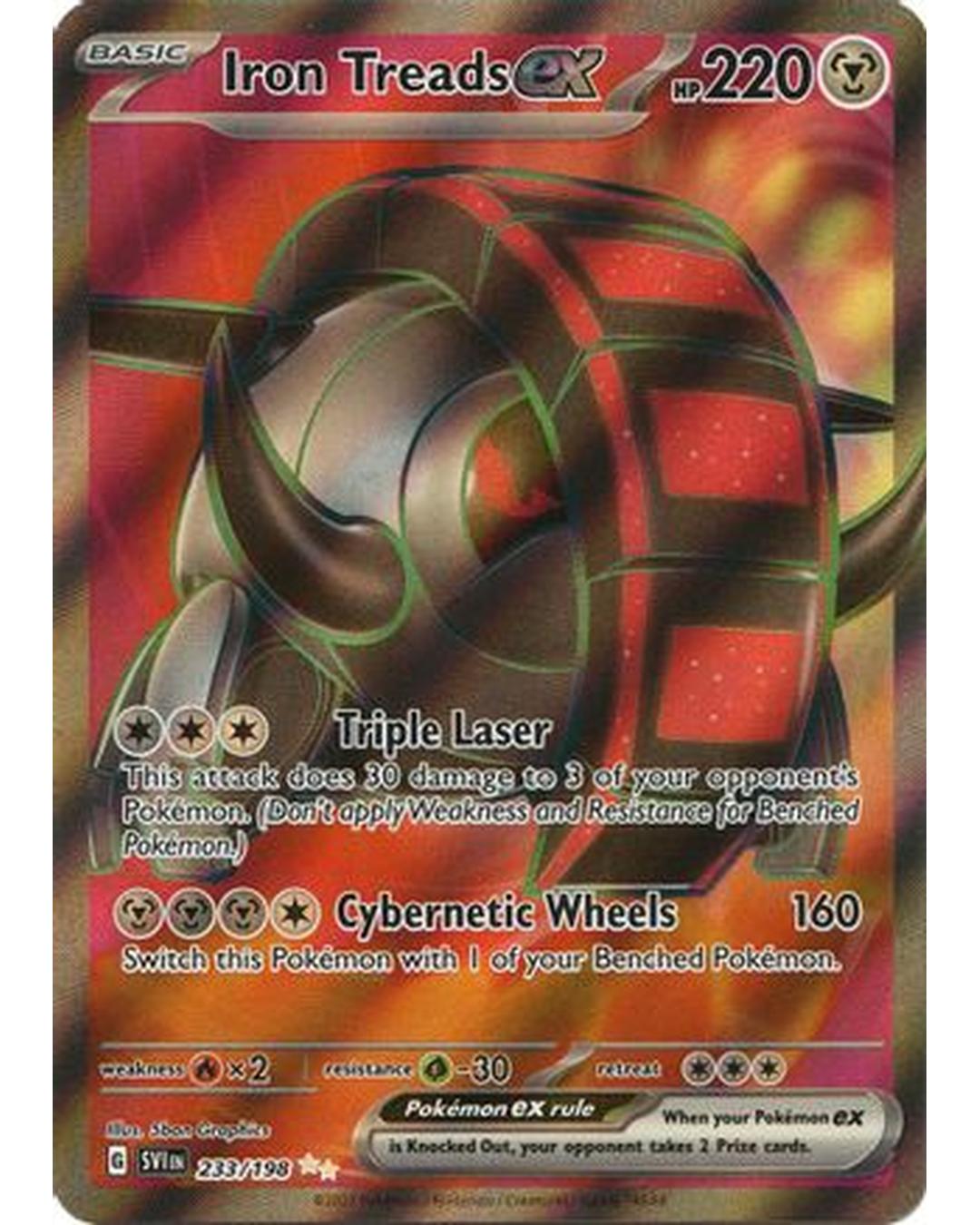 Iron Treads ex 233/198  - Holofoil SV01 Scarlet & Violet Base Set - Ultra Rare