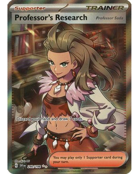 Professor's Research 240/198  - Holofoil SV01 Scarlet & Violet Base Set - Ultra Rare
