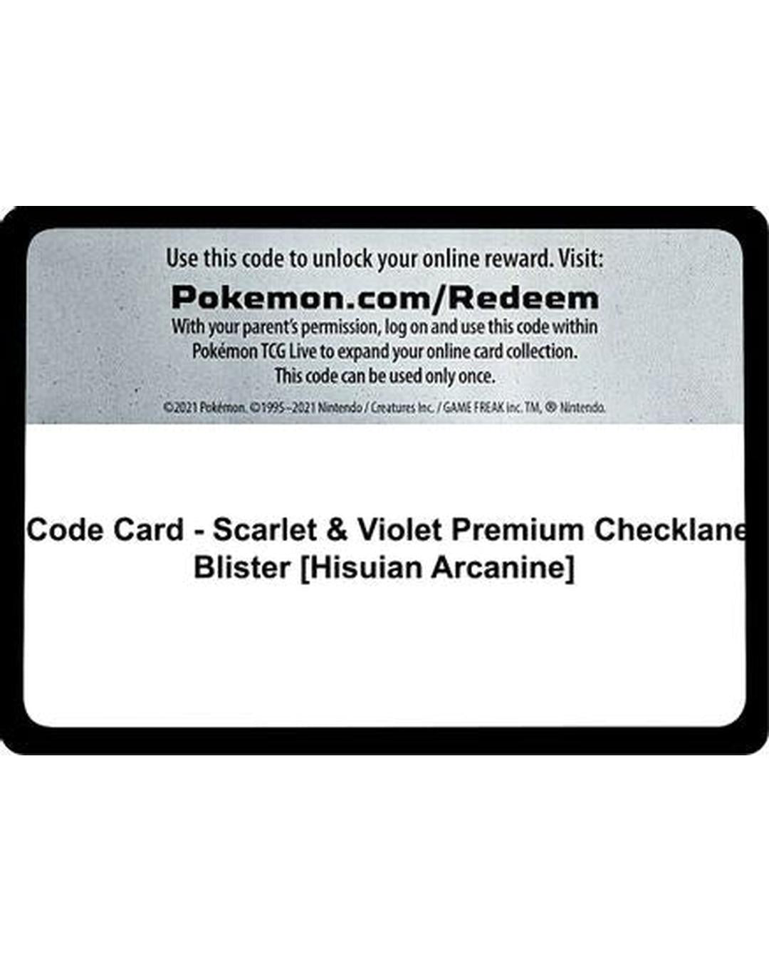 Code Card  SV01 Scarlet & Violet Base Set - Code Card