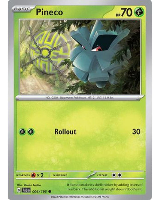 Pineco 004/193  - Reverse Holofoil SV02 Paldea Evolved - Common