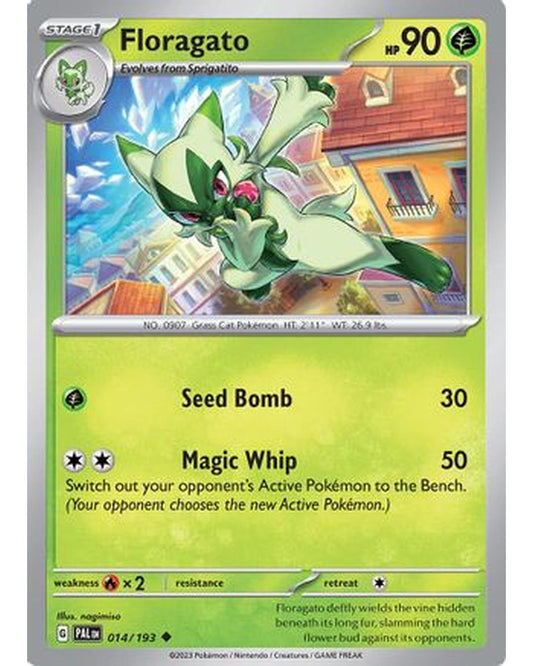 Floragato 014/193  - Reverse Holofoil SV02 Paldea Evolved - Uncommon