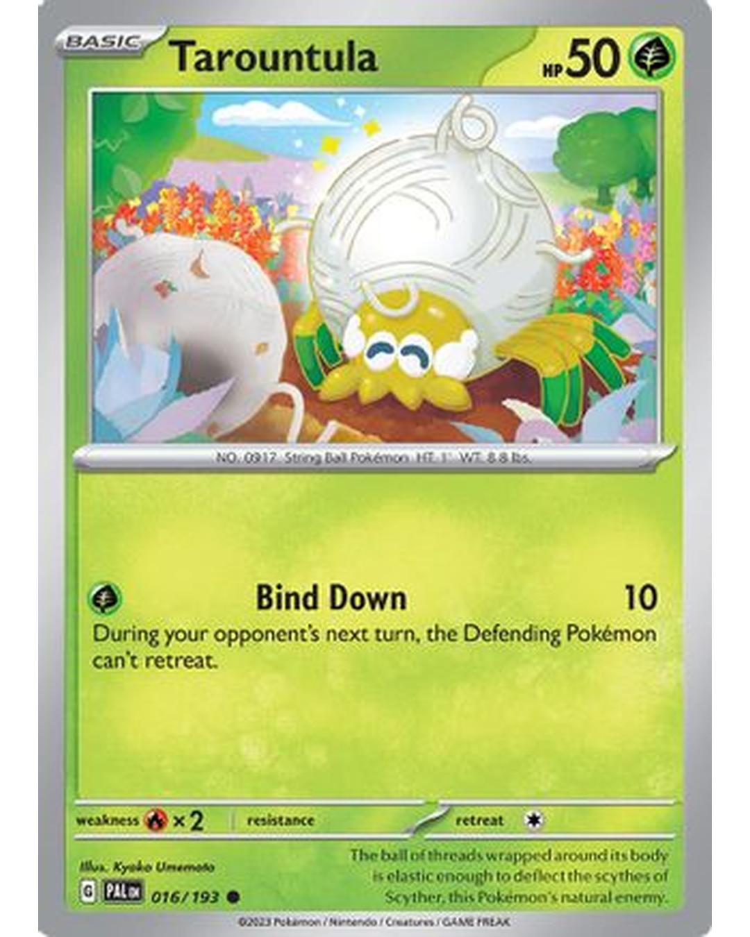 Tarountula 016/193  - Reverse Holofoil SV02 Paldea Evolved - Common