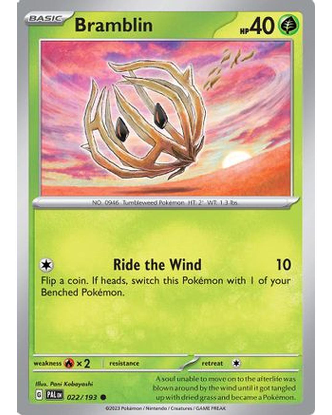 Bramblin 022/193  SV02 Paldea Evolved - Common