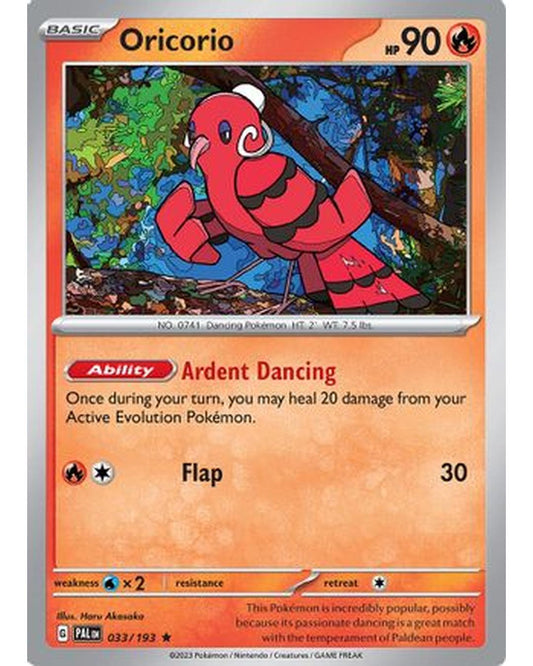 Oricorio 033/193  - Holofoil SV02 Paldea Evolved - Rare