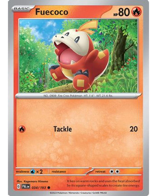 Fuecoco 034/193  SV02 Paldea Evolved - Common
